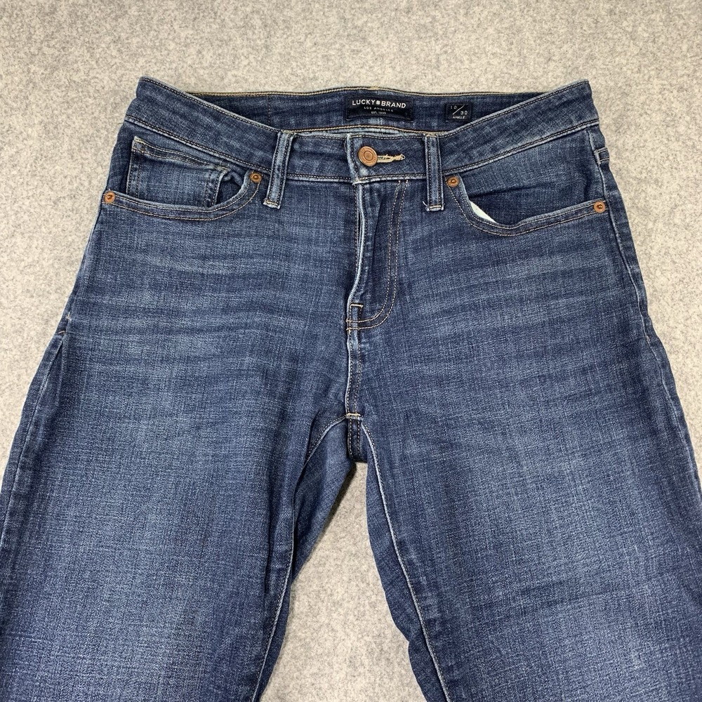 Lucky Brand Jeans Womens Size 10 /30 Ankle Blue Low Rise Skinny Lolita - Picture 2 of 11